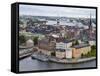 High Angle View of a City, Stockholm, Sweden-null-Framed Stretched Canvas