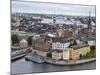 High Angle View of a City, Stockholm, Sweden-null-Mounted Photographic Print