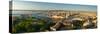 High Angle View of a City with Port, Marseille, Bouches-Du-Rhone, Provence-Alpes-Cote D'Azur-null-Stretched Canvas