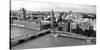 High Angle View of a Cityscape, Houses of Parliament, Thames River, City of Westminster-null-Stretched Canvas