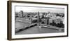High Angle View of a Cityscape, Houses of Parliament, Thames River, City of Westminster-null-Framed Photographic Print