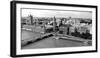 High Angle View of a Cityscape, Houses of Parliament, Thames River, City of Westminster-null-Framed Photographic Print