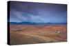 High angle view of a field, Consuegra, Toledo Province, Castilla La Mancha, Spain-null-Stretched Canvas