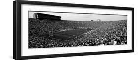 High Angle View of a Football Stadium Full of Spectators, Notre Dame Stadium, South Bend-null-Framed Photographic Print