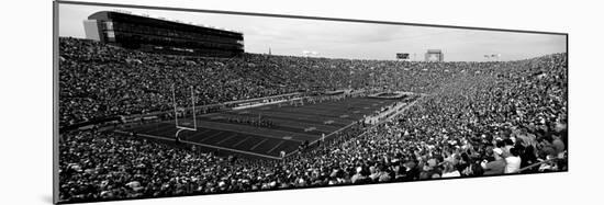 High Angle View of a Football Stadium Full of Spectators, Notre Dame Stadium, South Bend-null-Mounted Photographic Print