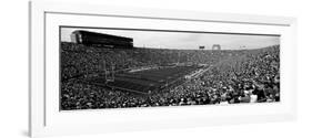 High Angle View of a Football Stadium Full of Spectators, Notre Dame Stadium, South Bend-null-Framed Photographic Print