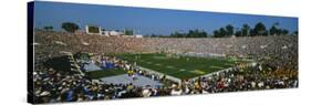 High Angle View of a Football Stadium Full of Spectators, the Rose Bowl, Pasadena-null-Stretched Canvas