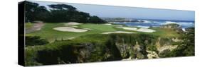 High Angle View of a Golf Course, Cypress Point Golf Course, Pebble Beach, California, USA-null-Stretched Canvas