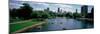 High Angle View of a Group of People on a Paddle Boat in a Lake, Lincoln Park, Chicago-null-Mounted Photographic Print