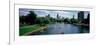 High Angle View of a Group of People on a Paddle Boat in a Lake, Lincoln Park, Chicago-null-Framed Photographic Print