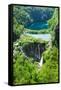 High Angle View of a Lake, Gavanovac Lake, Plitvice Lakes National Park, Croatia-null-Framed Stretched Canvas