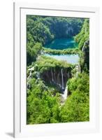 High Angle View of a Lake, Gavanovac Lake, Plitvice Lakes National Park, Croatia-null-Framed Photographic Print