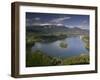 High Angle View of a Lake, Lake Bled, Julian Alps, Bled, Gorenjska, Slovenia-null-Framed Photographic Print