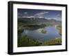 High Angle View of a Lake, Lake Bled, Julian Alps, Bled, Gorenjska, Slovenia-null-Framed Photographic Print