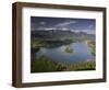 High Angle View of a Lake, Lake Bled, Julian Alps, Bled, Gorenjska, Slovenia-null-Framed Photographic Print