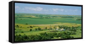 High Angle View of a Landscape, Arnold, Custer County, Nebraska, USA-null-Framed Stretched Canvas