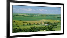 High Angle View of a Landscape, Arnold, Custer County, Nebraska, USA-null-Framed Photographic Print