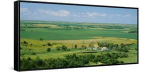 High Angle View of a Landscape, Arnold, Custer County, Nebraska, USA-null-Framed Stretched Canvas