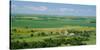 High Angle View of a Landscape, Arnold, Custer County, Nebraska, USA-null-Stretched Canvas