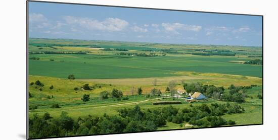 High Angle View of a Landscape, Arnold, Custer County, Nebraska, USA-null-Mounted Photographic Print