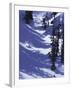 High Angle View of a Man Skiing-null-Framed Premium Photographic Print