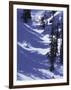 High Angle View of a Man Skiing-null-Framed Photographic Print