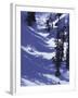 High Angle View of a Man Skiing-null-Framed Photographic Print