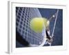 High Angle View of a Mid Adult Man Playing Tennis-null-Framed Photographic Print