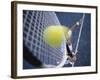 High Angle View of a Mid Adult Man Playing Tennis-null-Framed Photographic Print