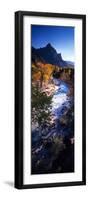 High Angle View of a River Flowing Through a Forest, Virgin River, Zion National Park, Utah, USA-null-Framed Photographic Print