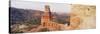 High Angle View of a Rock Formation, Palo Duro Canyon State Park, Texas, USA-null-Stretched Canvas