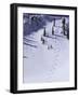 High Angle View of a Ski Slope-null-Framed Photographic Print