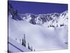 High Angle View of a Ski Slope-null-Stretched Canvas