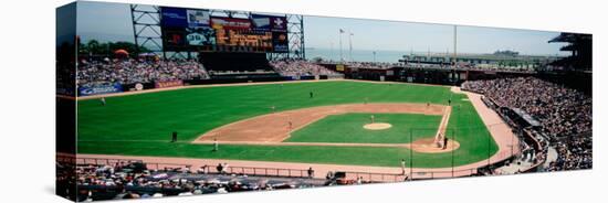 High Angle View of a Stadium, Pac Bell Stadium, San Francisco, California, USA-null-Stretched Canvas