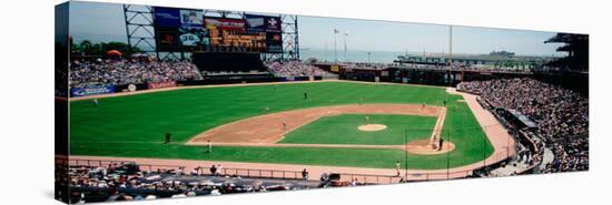 High Angle View of a Stadium, Pac Bell Stadium, San Francisco, California, USA-null-Stretched Canvas