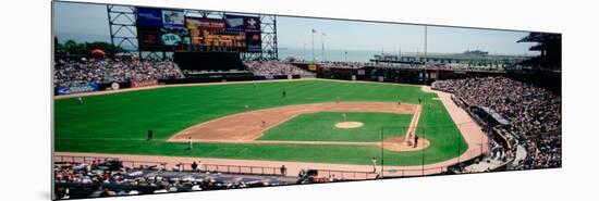 High Angle View of a Stadium, Pac Bell Stadium, San Francisco, California, USA-null-Mounted Photographic Print