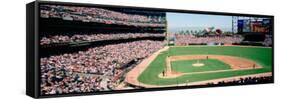 High Angle View of a Stadium, Pac Bell Stadium, San Francisco, California, USA-null-Framed Stretched Canvas
