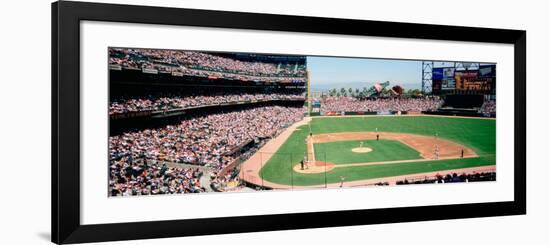 High Angle View of a Stadium, Pac Bell Stadium, San Francisco, California, USA-null-Framed Photographic Print