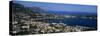 High Angle View of a Town Along a Coast, Villefranche-Sur-Mer, French Riviera, France-null-Stretched Canvas