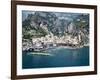 High Angle View of a Town, Amalfi, Atrani, Amalfi Coast, Salerno, Campania, Italy-null-Framed Photographic Print