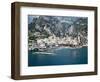 High Angle View of a Town, Amalfi, Atrani, Amalfi Coast, Salerno, Campania, Italy-null-Framed Photographic Print