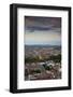 High angle view of a town, Consuegra, Toledo Province, Castilla La Mancha, Spain-null-Framed Photographic Print