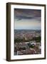 High angle view of a town, Consuegra, Toledo Province, Castilla La Mancha, Spain-null-Framed Photographic Print