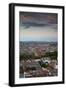 High angle view of a town, Consuegra, Toledo Province, Castilla La Mancha, Spain-null-Framed Photographic Print