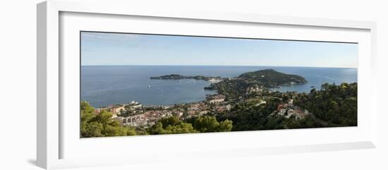 High Angle View of a Town, Saint-Jean-Cap-Ferrat, Nice, Provence-Alpes-Cote D'Azur, France-null-Framed Photographic Print