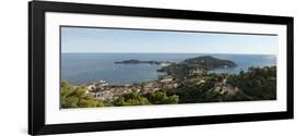 High Angle View of a Town, Saint-Jean-Cap-Ferrat, Nice, Provence-Alpes-Cote D'Azur, France-null-Framed Photographic Print