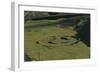 High Angle View of a Viking Tomb, Dagverdarnes, Iceland-null-Framed Giclee Print