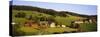 High Angle View of a Village, Black Forest, Baden-Wurttemberg, Germany-null-Stretched Canvas