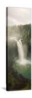 High Angle View of a Waterfall, Snoqualmie Falls, Snoqualmie, King County, Washington State, USA-null-Stretched Canvas