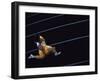 High Angle View of a Young Man Running on a Running Track-null-Framed Photographic Print